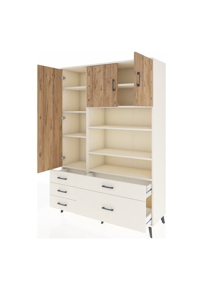 Hyperion Dolap 9 Raflı 5 Çekmeceli 3 Kapaklı 132x44x195 Aytaşı-çam/aytaşı Atlas Çam/aytası Hyperion Dolap 9 Raflı 5 Çekmeceli 3 Kapaklı 132x44x195 Aytaşı-çam/aytaşı Atlas Çam/aytası