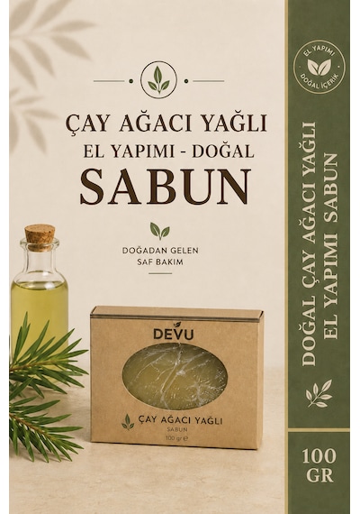 Çay Ağacı Yağlı El Yapımı Doğal Sabun