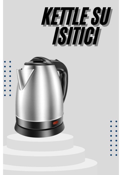 Mey İthalat Kettle C F Tipi 220-240v Paslanmaz Çelik Elektrik Kablolu Otomatik Kapanma