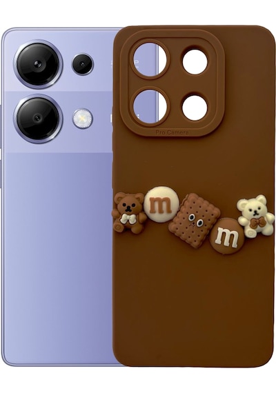 Xiaomi Redmi Note 13 Pro 4g Kılıf 3d M Bear Kamera Korumalı Silikon Kapak