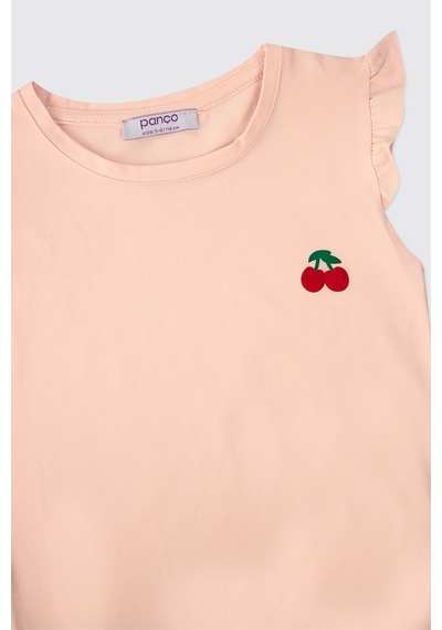 Panço Kız Bebek Pudra Tişört 2611gb05059 Pembe
