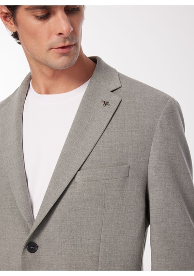 Fabrika Comfort Regular Fit Gri Erkek Düz Ceket Fc4sm-ckt 0770