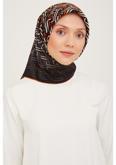 Armine Twill İpek Eşarp 23ka9011 8 01 Çok Renkli