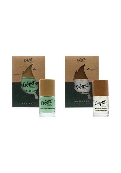 Kalyon Bitkisel   Tırnak Bakım Yağı Kenevir Tohumu Yağı 11 Ml+Tırnak Gece Maskesi 11 Ml