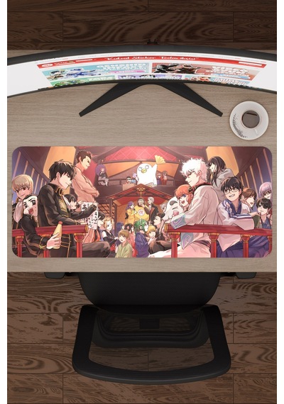 Gintama Anime V1 - 70x30 Xl Gaming Kauçuk Kaymaz Taban Mouse Pad Fare Altlığı