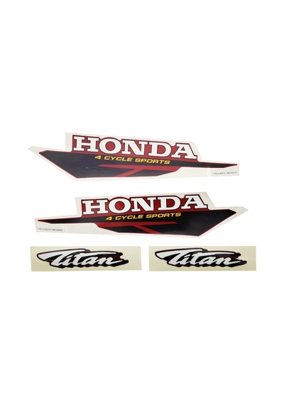 Honda Titan Etiket Takımı Siyah Eski Model