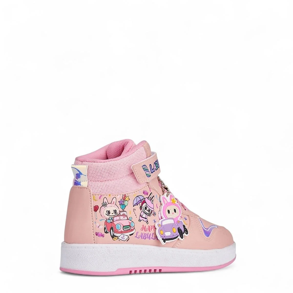 Prokids Kız Çocuk Pembe Ortopedik Taban Tam Kalıp Suya Dayanıklı Labula Karakterli Sneaker Spor Ayakkabı