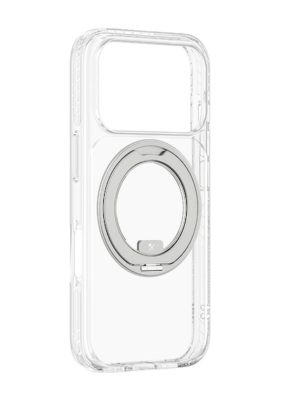 Apple Uyumlu iPhone 17 Pro  Kılıf M-safeli Airbag Standlı Amazingthing Titan Pro Magspin Kapak Şeffaf Şeffaf