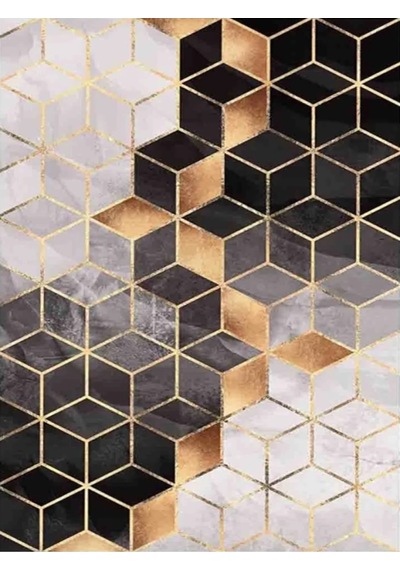 Bayev Geo Djt. 40x60 Banyo Paspası 0897 01 Çok Renkli