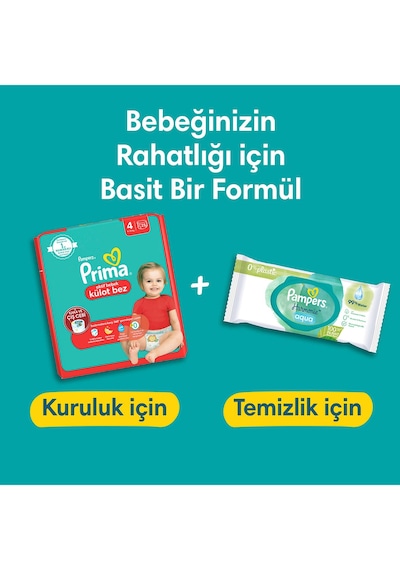 Prima Külot Bebek Bezi 6 Numara XL Fırsat Paketi 52 Adet