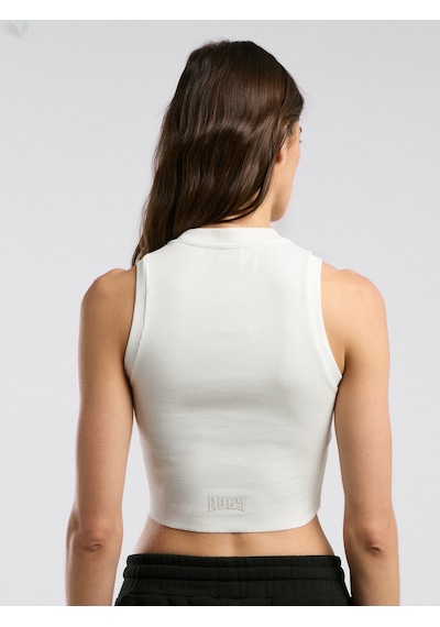 Everlast Ever Relaxed Rib Beyaz Kadın Thick-strapped Atlet Beyaz