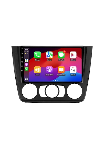 Bmw 1 Serisi E81 - E82 - E87 - E88 Analog Klima Android Multimedya Sistemi 6-128 Myway 2007-2011 9"
