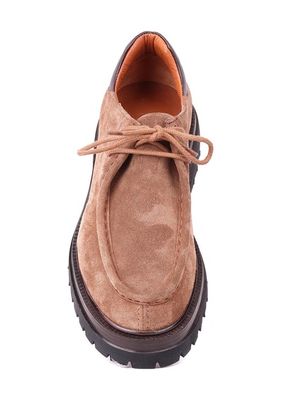 Shoetyle - Tarçın Hakiki Süet Bağcıklı Günlük Erkek Ayakkabı 115-k600 -1444 Tarçın