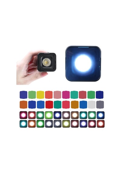 Led Işık 10M Ip67 Su Geçirmez Dahili Pil 200-5500 20 Renk Filtre Siyah