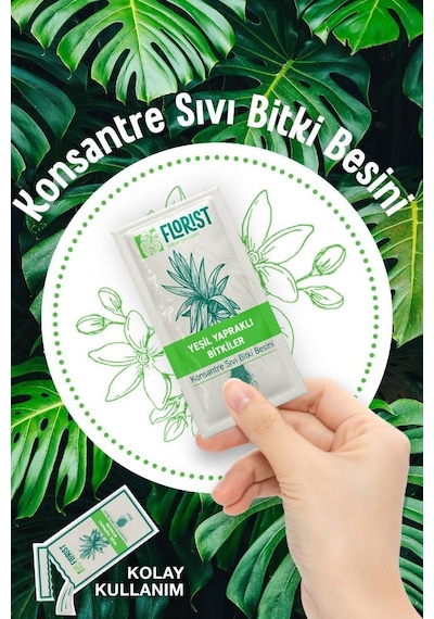 Florist Yeşil Yapraklı, Çiçekli Ve Orkide Bitki Besleme 3'lü Set