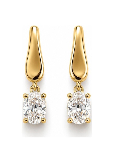 Çelik Taşlı Küpe Gold 91415441