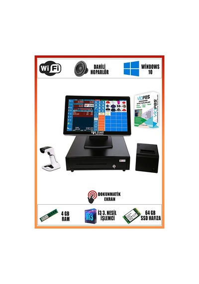 Pos Start Mağaza Barkod Sistemi 18-inc Trend Set Jj-6800a