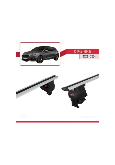 Cupra Leon Iv Mk4 2020 Ve Sonrası İle Uyumlu Ace-4 Ara Atkı Tavan Barı Gri