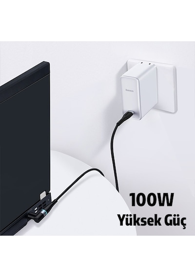 Baseus Zinc Manyetik Type-C To Dc Round (7.9X5.5Mm) Lenovo Uyumlu Lapto