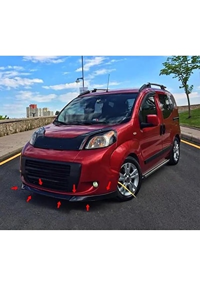 Fiat Fiorino Ön Lip Parlak Siyah Plastik Ön Ek Karlık Karlık+bodykit+ek