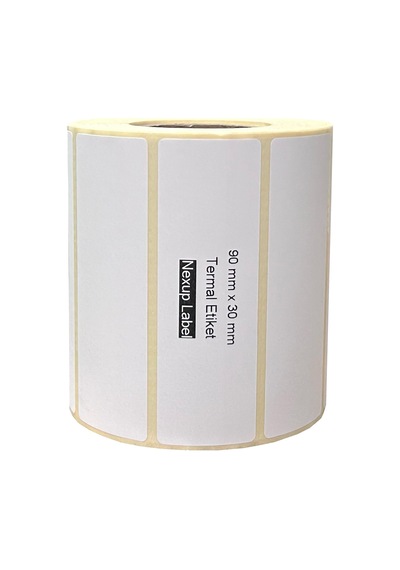 90x30 Mm Termal Etiket, Barkod/adres/kargo Termal Etiketleri, Ve Diğer Yazıcılarla Uyumlu