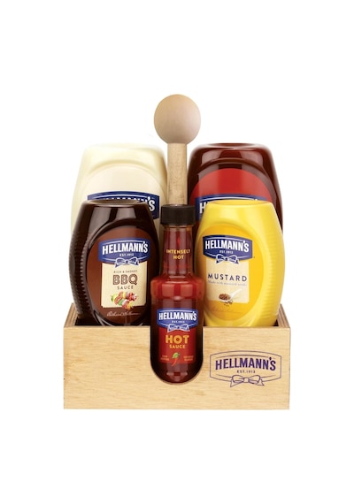 Hellmanns 5 Li Sos Paketi Ahşap Tepsi Hediyeli Çok Renkli