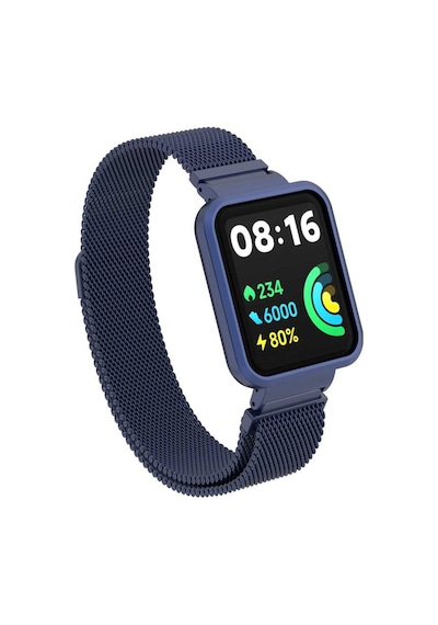 Xiaomi Redmi Watch 2 Lite Uyumlu Krd-58 Metal Zore Kordon-lacivert