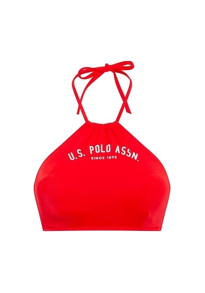 U.S. Polo Assn. Kadın Kırmızı Halter Bikini Üst 21507