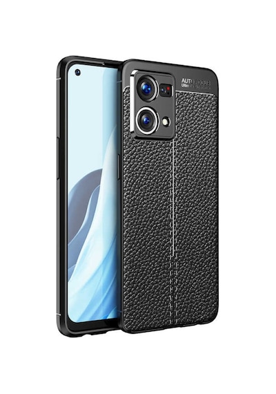 Oppo Reno 7 4G Kılıf Zore Niss Deri Desenli Silikon Kılıf