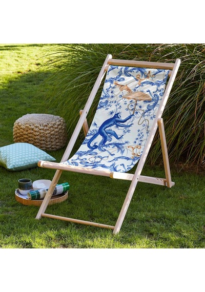 Bluehomeconcept Adawall Blue Monkey Katlanabilir Şezlong