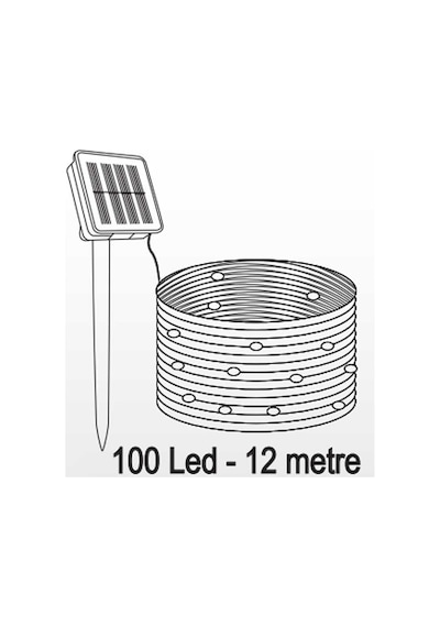 Forlife Fl-3212 3200K Günışığı 100 Led Solar 12 Metre 7 Mod