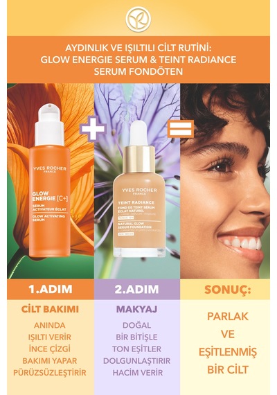 Yves Rocher Gündüz Serumu - C Vitamini - Işıltı Veren Botanik Kompleks Bakım Glow Energie 30ml-81791