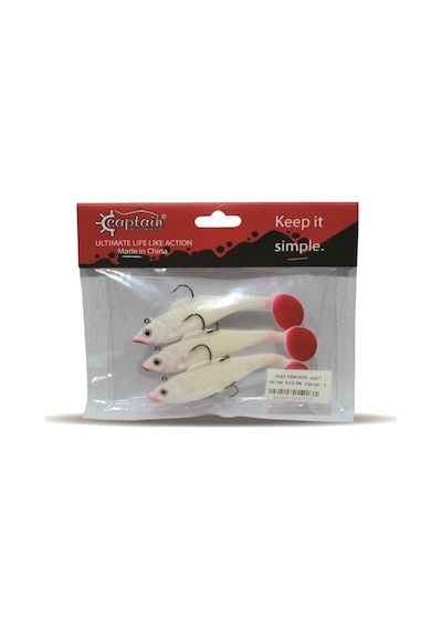 Captain 3567 Cracker Soft 10 CM 3' lü Paket Sahte Silikon Yem