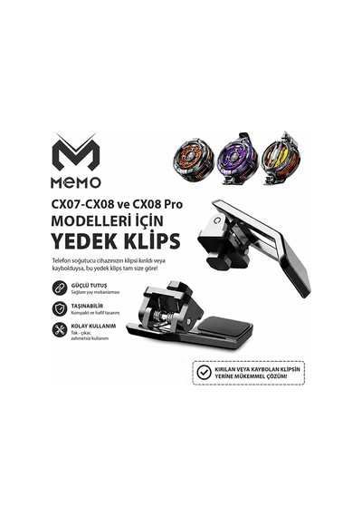 Memo Cx07-cx08 Modelleri İçin Yedek Klips Aparat