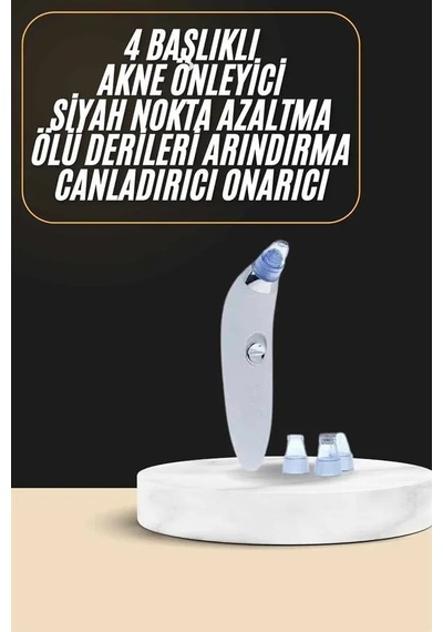 Siyah Nokta Temizleme Cihazı 4 Başlıklı Vakumlu Pilli Ölü Deri Arındırma 16039773