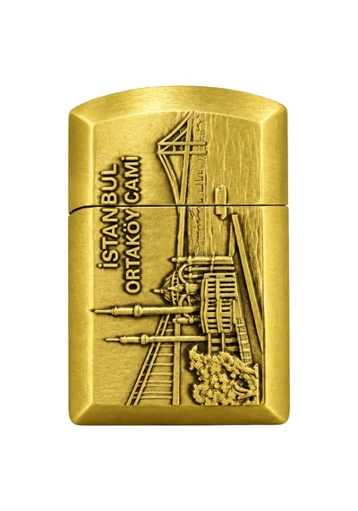 Hunter Soft Flame İstanbul Ortaköy Design Gold Çakmak Ack028