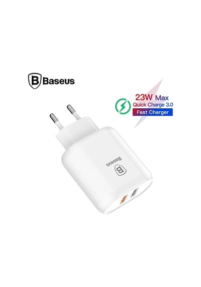 Baseus Bojure Series Dual-usb Qc 3.0 18w Hızlı Şarj Aleti Başlık-
