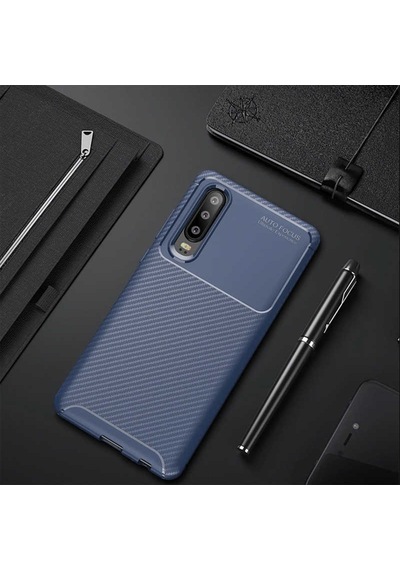 Huawei P30 Kilif Karbon Tasarim Negro Silikon Kapak 405786305