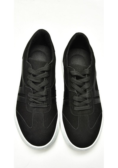 Fox Shoes U274431102 Siyah Süet Kadın Spor Ayakkabı Sneakers Siyah-süet Çok Renkli