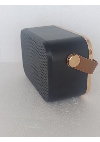 Nostaljik Retro Radio Parlak Kaplama Bluetooth Bağlantılı Hoparlör - Siyah- Tek Ebat