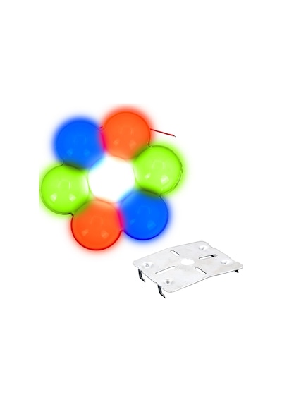 7 Ledli 12v 3w Rgb İç Mekan Tavan Aydınlatma Disko Ledi