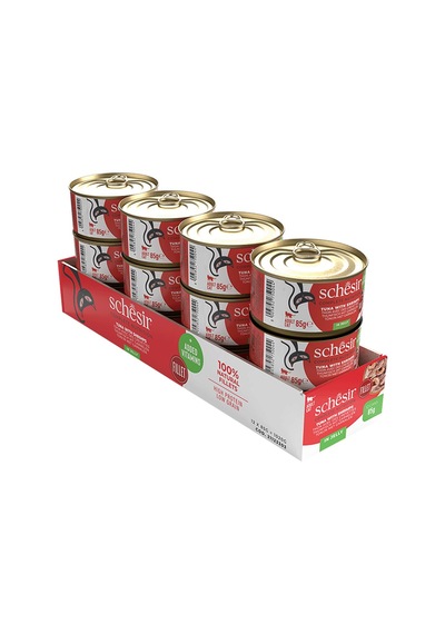Schesir Jelly Ton Balıklı Ve Karidesli Yetişkin Kedi Konservesi 85 Gr 12'li Paket