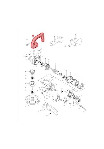 Makita 9227CB Ön Sap Ürün Kodu 416348-4