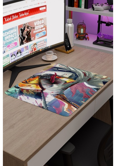 Chainsaw Man Anime V2 - 48x40 Xl Gaming Kauçuk Kaymaz Taban Mouse Pad Fare Altlığı