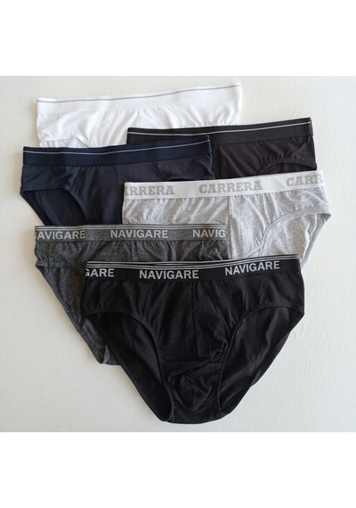 Bonbon Erkek 6'lı Paket Karışık Renk Slip Bb2629 Siyah