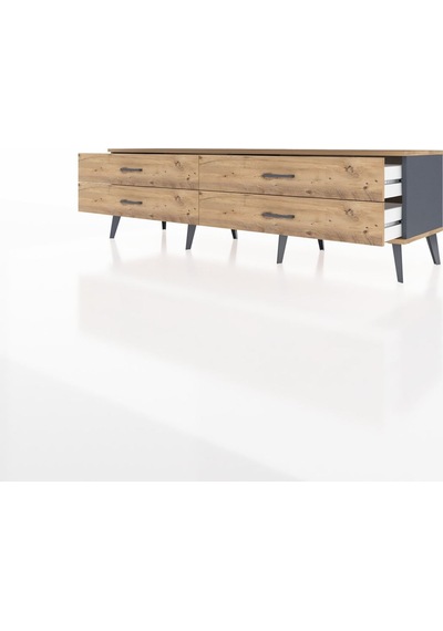 Hyperion Tv Ünitesi 4 Çekmeceli 176x44x51 Antrasit-çam/çam Atlas Çam/atlas Çam Hyperion Tv Ünitesi 4 Çekmeceli 176x44x51 Antrasit-çam/çam Atlas Çam/atlas Çam