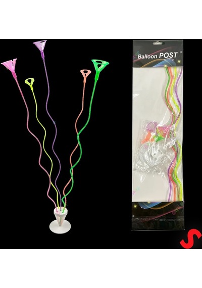 Spiral 50 Cm, 5'li Balon Standı Balonlar Hariç