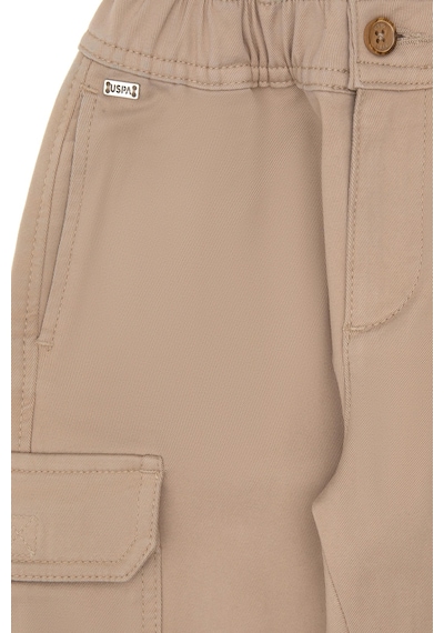 U.s. Polo Assn. Kız Çocuk Kum Pantolon Kanvas-chino 50301376-vr085 Kum