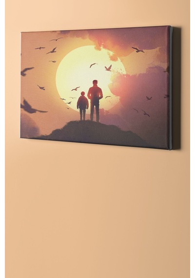Webstyle Sayılarla Boyama Seti Kasnaklı Güneş Doğarken 50 X 65 Cm