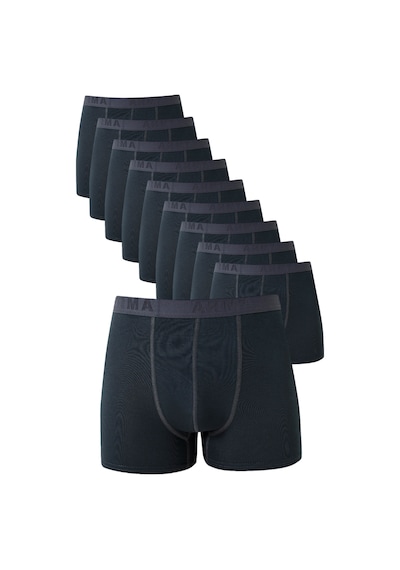 Arma Yıldız Erkek Füme Boxer 10'lu Paket Pamuklu Likralı Yumuşak Ve Esnek Kumaş Füme